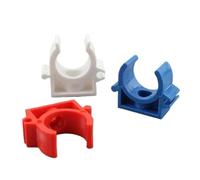 LuMOUzhou Valve d'isolation du connecteur de Robinet Colliers de Serrage en PVC Type U Multicolores 16 mm 20 mm, Paquet de 100(Red 20mm)