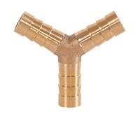 LuMOUzhou Valve d'isolation du connecteur de Robinet Connecteur cannelé pagode en Laiton à 3 Voies de Type Y for Tube gaz-Eau, 4-19 mm, Joint cannelé égal(16mm)