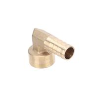 LuMOUzhou Valve d'isolation du connecteur de Robinet Raccord cannelé coudé en Laiton à Angle Droit, Filetage Femelle 1/2 Pouce vers raccord de Tuyau 10-16 mm, 1 Paquet de 1(16mm)
