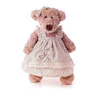 Lumpin 94104 Ourson Lumpinka en robe - gris, moyen 43 cm