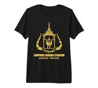 Lumpinee Boxing Stadium Bangkok Thaïlande Muay Thai Boxe T-Shirt Haut de Gamme