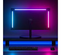 Lumtang RGBIC Rétroéclairage pour écran PC de 24", bande lumineuse LED RGBIC synchronisée avec couleur de l'écran et musique pour jeux, films, etc., facile à utiliser sans appareil photo, contrôle