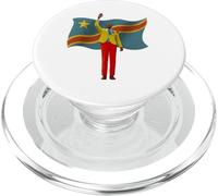 Lumumba - Design Fan du Congo - Hommage à la Main levée PopSockets PopGrip pour MagSafe