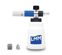 LUMUMIX Canon à mousse LMM V2.0 pour nettoyeur haute pression avec connecteur rapide 1/4" Lance à mousse neige pour lavage de voiture avec mousse épaisse réglable