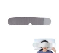 LUMYANG Masque de sommeil lesté, micro-impression, occultant, rafraîchissant/chaud des deux côtés, réglable, pour un sommeil profond et des soins des yeux, gris