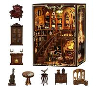 LUMYCE Kit Book Nook pour Adultes Puzzle 3D en Bois avec et lumière LED