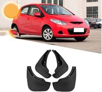 LUMZAG 4 Pcs Bavettes Garde-Boue de Voiture pour Mazda 2 Hatchback Sedan 2007-2012, Voiture Avant ArrièRe Bavettes Anti-éClaboussures Roue ProtéGer Gardes,Hatchback