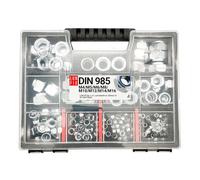 LUN FIX Ecrou DIN 985, Set 172 pcs M4 M5 M6 M8 M10 M12 M14 M16, Tige