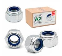 Lun Fix Lot de 2 écrous de sécurité M16, en acier inoxydable A2 V2A