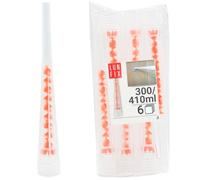 LUN FIX Mélangeur Statique Orange, Embout pour Scellement Chimique, Cartouche Epoxy Bi-Composant, Buse Injection Résine Epoxy, Embout Cartouche Silicone, Colle Plastique, 6 Pièces