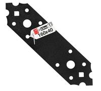 LUN FIX Plaque Perforée Noir 160x40x2,5 mm, 1 Pièce, Connecteur Metal Acier Galvanisé, Equerre Plate Fixation Bois, Fer Plat Acier, Support Etagere, Assemblage Meuble, Réparation Bois