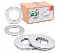 LUN FIX Rondelle Plate Inox M24x44 mm, 2 pcs, DIN 125, A2 V2A/AISI 304