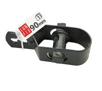 LUN FIX Tendeur Grillage 90mm Gris pour Fil De Fer Clôture, Câble Acier, Plastifié, Grillage Pour Jardin, Installation Corde À Linge Extérieur, Fil Barbelé, Corde De Tension, Tendeurs