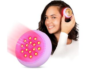 LUNA 4 Hair 2-In-1 Head Massager for Hair Growth with Red Light Therapy - Silicone Scalp Massager & Cleanser - Electric Scalp Massaging for Regrowth