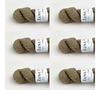 Luna by Permin Lot de 6 pelotes de laine vierge 100% recyclée (sans mulesing et Öko-Tex) (04 beige)