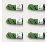 Luna by Permin Lot de 6 pelotes de laine vierge 100% recy sans mulesing et Öko-Tex) (24 vert pomme)