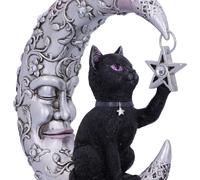 Luna Companion Figurine Ornement Lune Et Chat Nemesis Now