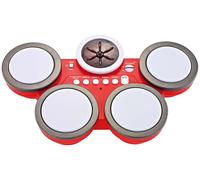Luna Drum-Set rouge batterie électronique enfant instrument de musique +3ans