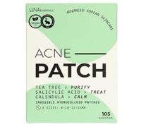 Luna Essentials - Patch Bouton Apaisant Calendula - Tea Tree, Acide Salicylique & Calendula - 105 patchs hydrocolloïde enrichi 4 tailles - Peaux Sensibles - Skincare coréenne
