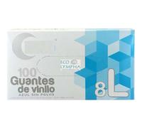 Luna Guantes Vinilo con Polvo Talla Grande 100uds