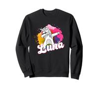Luna - Joli prénom de Fille avec Une Licorne Cool Sweatshirt