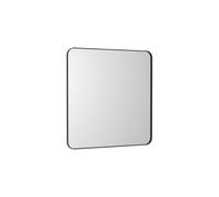 Luna miroir carré avec cadre noir et éclairage d’ambiance led 800 x 800 mm - ROCA A812422000