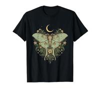 Luna Moth Cottagecore Vintage Grunge Floral Goblincore T-Shirt Graphique avec Valeur