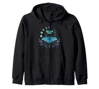 Luna Moth Emerald Mystical Whimsigoth Art Episodique Dessin Sweat à Capuche