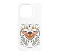 Luna Moth Love Makes Life Magical Fantasy Insect Coque pour iPhone 15 Pro