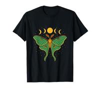 Luna Moth Lover Moon Phases Insect Cottagecore Aesthetic T-Shirt