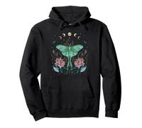 Luna Moth Moon Mystical Whimsigoth Art Episodique Dessin Sweat à Capuche