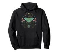 Luna Moth Moon Mystical Whimsigoth Art Episodique Dessin Sweat à Capuche