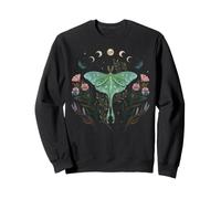 Luna Moth Moon Mystical Whimsigoth Art Episodique Dessin Sweatshirt