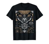 Luna Moth Moon Phases Witchy Dark Academia Esthétique T-Shirt