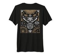 Luna Moth Moon Phases Witchy Dark Academia Esthétique T-Shirt Haut de Gamme