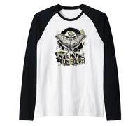 Luna Moth Night Unfolds Collage Grunge Manche Raglan