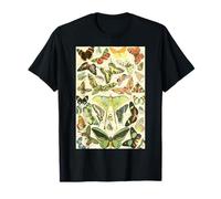 Luna Motte Papillon Vintage Botanical Biology Illustration T-Shirt
