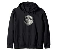 Luna Pleine Lune Gothique Astronomie Science Sélénophile Sweat à Capuche