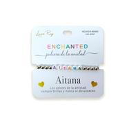 Luna Roy Bracelet de l'amitié avec prénoms, taille unique, Acier inoxydable Plastique, Pas de gemme