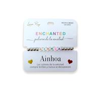 Luna Roy Bracelet de l'amitié avec prénoms, taille unique, Acier inoxydable Plastique, Pas de gemme