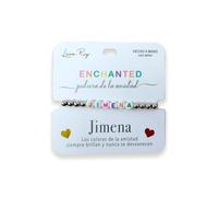 Luna Roy Bracelet de l'amitié avec prénoms, taille unique, Acier inoxydable Plastique, Pas de gemme