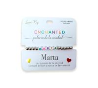 Luna Roy Bracelet de l'amitié avec prénoms, taille unique, Acier inoxydable Plastique, Pas de gemme