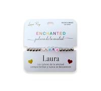 Luna Roy Bracelet de l'amitié avec prénoms, taille unique, Acier inoxydable Plastique, Pas de gemme