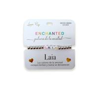Luna Roy Bracelet de l'amitié avec prénoms, taille unique, Acier inoxydable Plastique, Pas de gemme