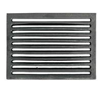 LUNA WAY CAST IRON - Grille Cheminée Fonte | Résistante Haute Température | Améliore Tirage | Grille Cendres | Compatible Poêle Bois | Grille Ventilation, Gris, 30 x 20,6 cm, Fonte