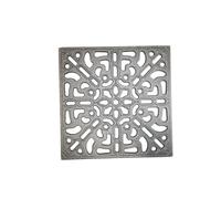 LUNA WAY CAST IRON - Grille de Ventilation Décorative en Fonte | Design Moderne | Pour Hottes et Cheminées | Robuste et Résistante | 25 x 25 cm, Gris, Fonte
