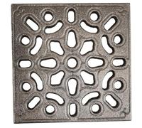 LUNA WAY CAST IRON - Grille de Ventilation en Fonte pour Cheminée et Poêle | Design Moderne et Intemporel | Convient pour Hottes, Ventilation, Poêles | Épaisseur Centrale 1 cm (15 x 15 cm)