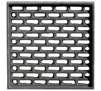 LUNA WAY CAST IRON - Grille en Fonte pour Cheminée et Poêle | Ventilation et Décendrage | Résistance Haute Température | Compatible Insert | Gris, 25x25 cm, Fer et Fonte