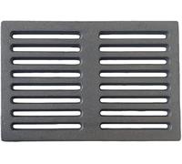 LUNA WAY CAST IRON - Grille en Fonte pour Cheminée | Résistant à la Chaleur | Compatible Poêle à Bois | Design pour Décendrage | Grille Fonte Insert, Gris, 31,3 x 19,5 cm, Fonte