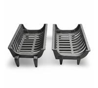 LUNA WAY CAST IRON - Panier à bûches en fonte | Porte-bûches pour cheminée | Design moderne | Noir, Fonte, 45x42,5x28,5x15 cm